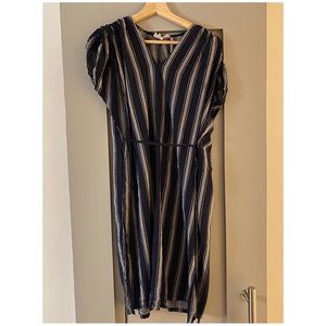 porridge striped midi dress